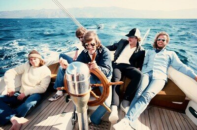 11.69x16.54 The Eagles Band Poster Outtake So What Boat Photo