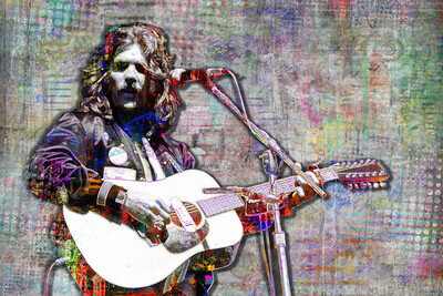 Glenn Frey Tribute Poster, Glenn Frey of The Eagles with Free Shipping