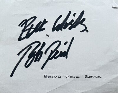 Boxing : Robin Reid - Signed Autograph - Book Page
