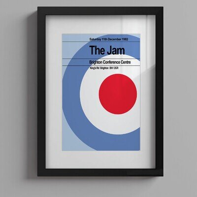 The Jam 1982 Last Concert Poster Weller Three FRAMED PRINTS Options EXCLUSIVE
