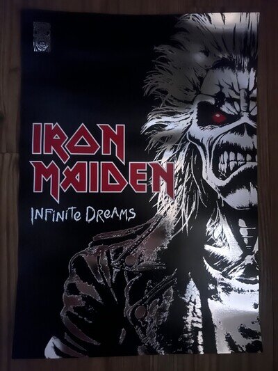 Original Iron Maiden Infinite Dreams A3 Foil Poster