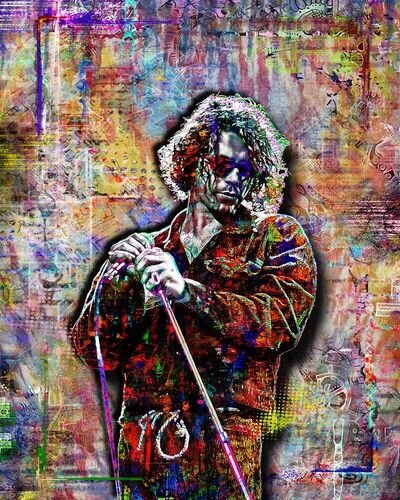 MICHAEL HUTCHENCE of INXS 18x24in Poster, INXS Colorful Tribute Free Shipping