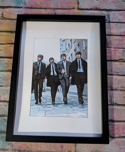 The Beatles Pop Art Poster Print early era