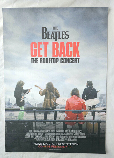 Beatles poster Get Back the rooftop concert special presentation film 2022