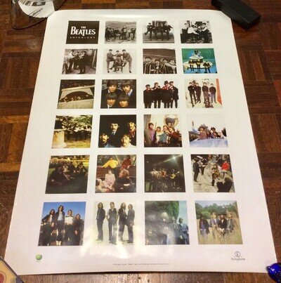 Pristine Original Beatles Anthology Poster - UK Montage Design 80x60cm