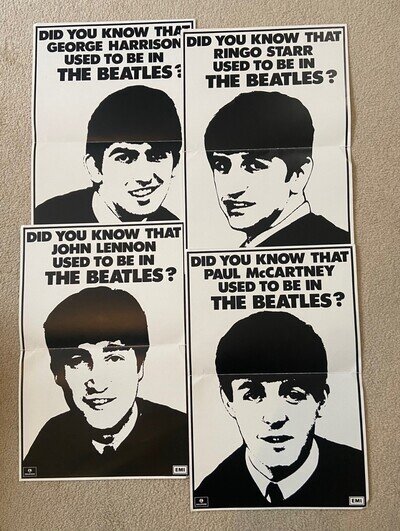 The Beatles "20 years ago today" posters - John Paul George and Ringo