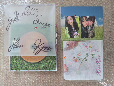 KiiiKiii Promo Sticker UNCUT GEM VER. UNCUT Album Autographed Signed