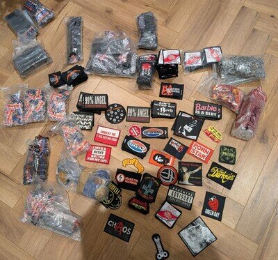 10 Random Sew/Iron On Rock Band Patches