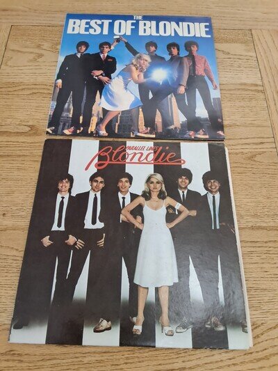 2 Blondie Vinyls Lps Best Of & Parallel Lines With Misprint Labels