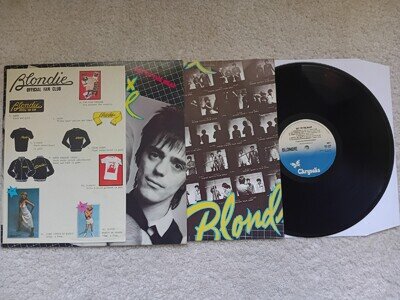 Blondie EAT TO THE BEAT 1979 UK LP 1st press A2/B1 W/MERCH PLAYS MINT MINUS