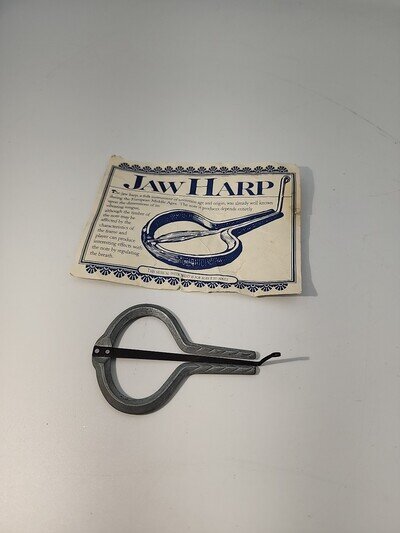 Vintage Cooperman Fife and Drum Co. Jaw Harp / instructions