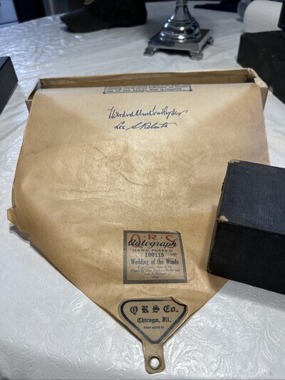 QRS Large Player Piano Roll Autograph Hand Played Wedding Of The Winds 100115