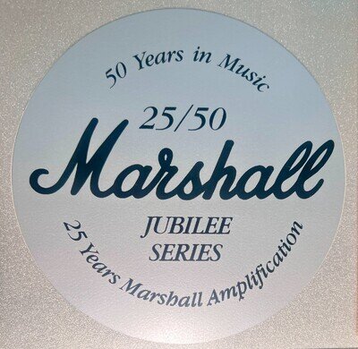 Marshall Amplifiers Music Sticker. 25/50 Jubilee Series. 12 years old. MINT.