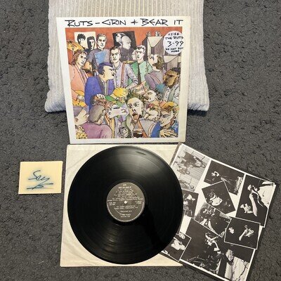Ruts ~ Grin and Bear It LP V2188 1980 A1/B4 with “segs” autograph EX/EX