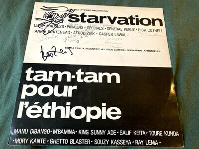 Starvation SIGNED 12" VINYL Madness Specials Selecter etc 9 SIGNATURES!