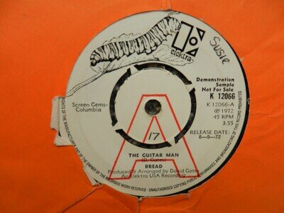 Bread - The Guitar Man (Demo Copy Exc!!! 1972)