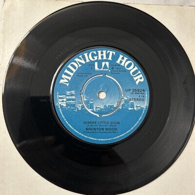 Brenton Wood - Gimme Little Sign UK Midnight Hour 1975 EX Vinyl RE