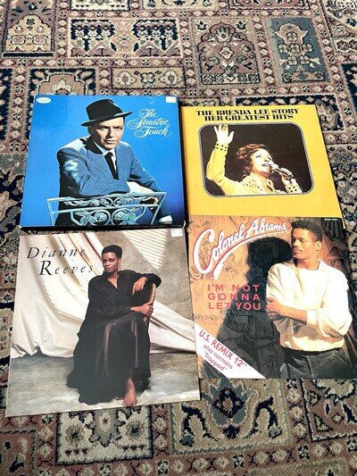 Lot 8 Jazz Soul Pop Vinyl Records Frank Sinatra Brenda Lee Dianne Reeves