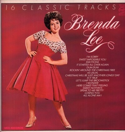Brenda Lee 16 Classic Tracks LP vinyl UK Mfp 1982 MFP50548