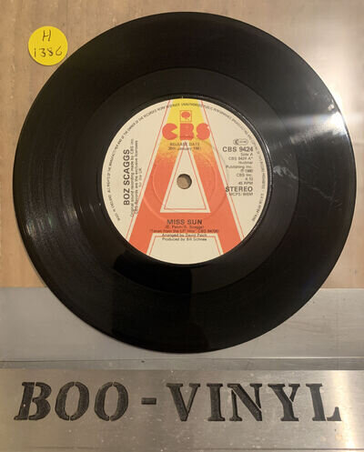 PROMO - Miss Sun Boz Scaggs 7" vinyl single record UK CBS9424 CBS 1981 EX CON