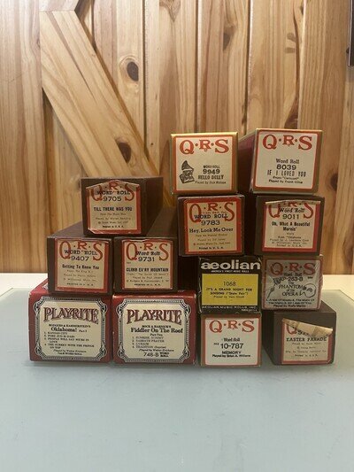 Mixed Lot - 13 Broadway Musicals Showtoons Player Piano Rolls