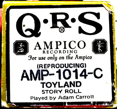 AMPICO QRS ReCut TOYLAND Story Roll Adam Carroll AMP-1014-C Player Piano Roll