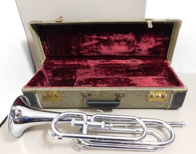 Vintage Gretsch Single Valve Bugle / Trumpet / Horn 8165 With Original Case USA