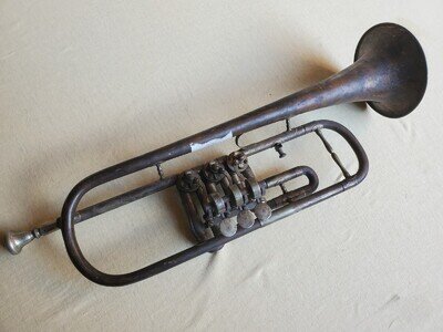 Used old rotary Bb- trumpet by "Amati Kraslice", needs service