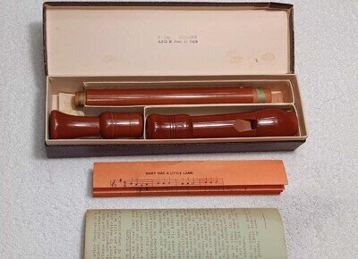 Johannes Adler, F-alto recorder, baroque fingering, excellent condition