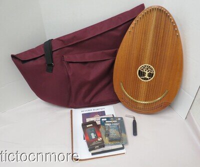 VINTAGE MUSICMAKERS REVERIE MUSIC THERAPY HARP w/ SOFT CASE