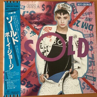 BOY GEORGE SOLD JAPAN LP OBI 28VB-1150 PROMO CULTURE CLUB