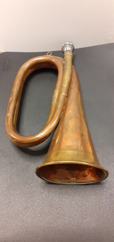 WW1 Copper & Brass Bugle 27cm Long