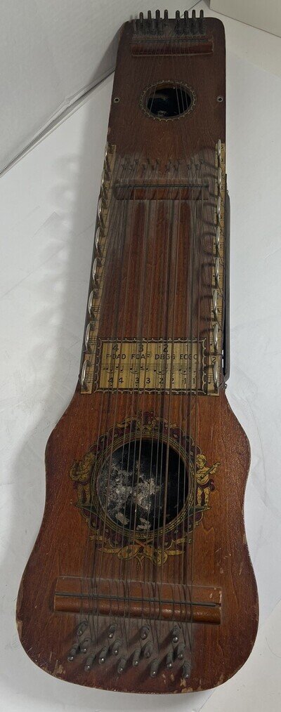 Vintage Ukelin 1920's With Original Paperwork And Tuning Key. ( No Bow )