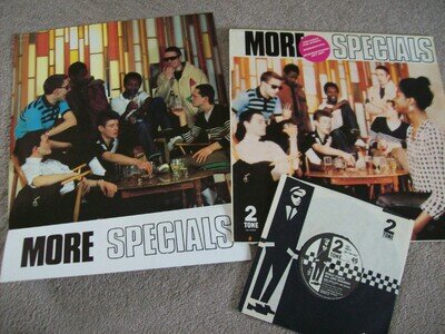 THE SPECIALS - MORE SPECIALS VINYL LP + POSTER AND 7"S 1980 (CHR TT5003) 2 TONE