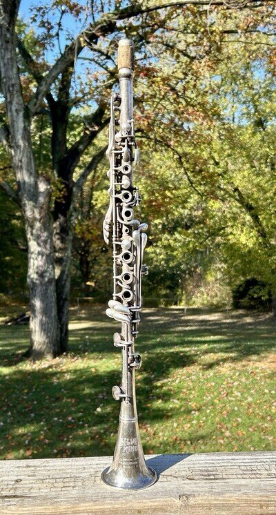 Antique 1925-1930 H.N. White SILVER KING Sterling Bell Clarinet Clev OH # 109916