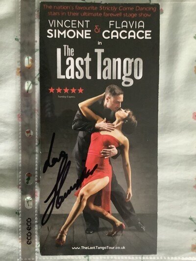 The Last Tango Theatre Flyer Signed by Flavia Cacace
