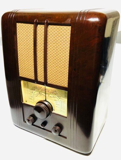 EKCO AW70 All-Wave Superhet Large Bakelite Valve Radio 1939, Refurbished, Works