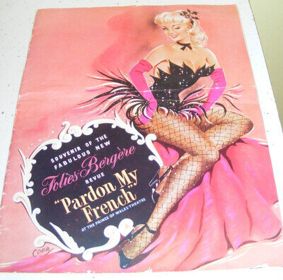Vintage 1953 Folies Bergere Revue London Theatre Winifred Atwell Frankie Howerd