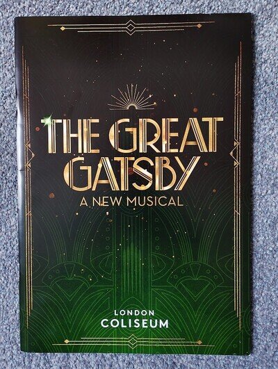 The Great Gatsby West End Opening Night Programme 2025 starring Jamie Muscato