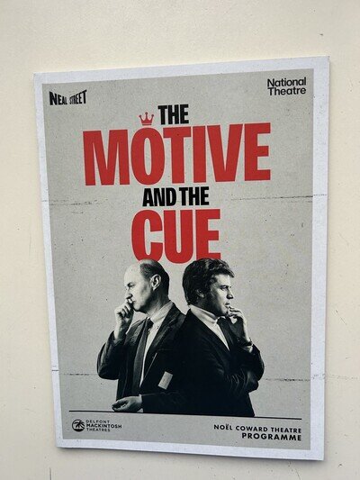 THE MOTIVE AND THE CUE theatre Programme NT MARK GATISS