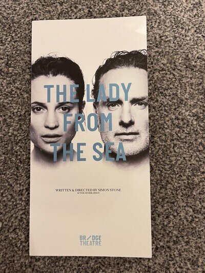 Lady From The Sea Programme Bridge Theatre 2025 Andrew Lincoln Alicia Vikander