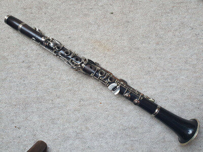 Nice old wooden Clarinet 4rings ALBERT System, "J. Gramer Neustadt"