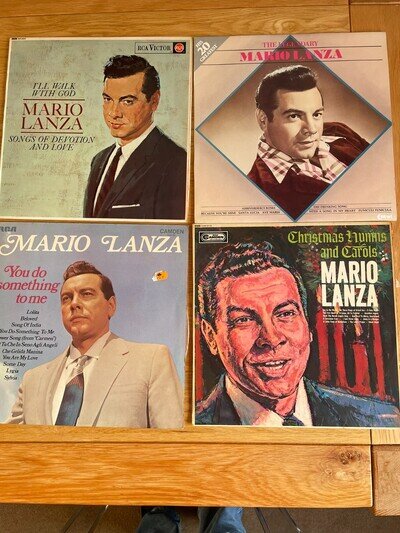 4 Mario Lanza Vinyl LP Albums