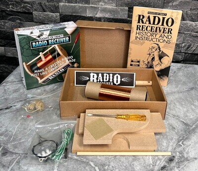 Flights of Fancy Radio Receiver Kit 1998 Vintage Crystal Radio Unused Rare Item