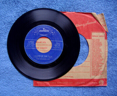 THE SHANGRI LAS ~ LEADER OF THE PACK / I CAN NEVER GO HOME ~ 7" US IMPORT