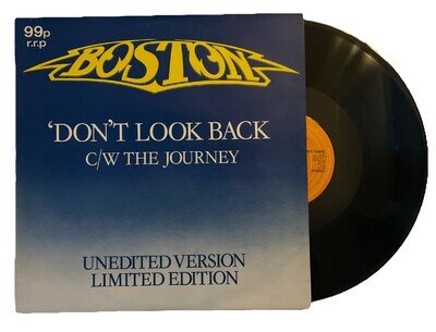 Boston - Don't Look Back / The Journey 12" Single Record EPC126653 Epic 1978 Ex