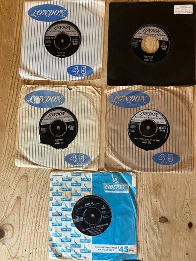 Bobby Vee - 5 x 7" UK 1st press in Co. sleeves (see description) Vinyl VG to VG+