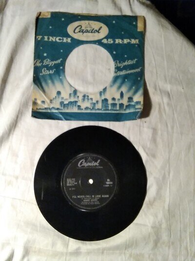 BOBBIE GENTRY ILL NEVER FALL IN LOVE AGAIN 7 INCH VINYL SINGLE CAPITOL CL15606