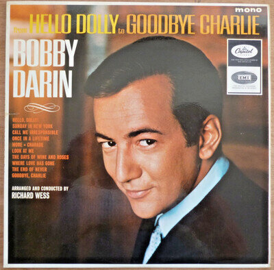 BOBBY DARIN : Hello Dolly To Goodbye Charlie. 1964 Capitol/EMI Vinyl LP. Ex/Ex
