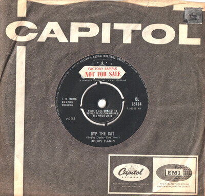 60s Pop & Beat-BOBBY DARIN-GYP THE CAT/THAT FUNNY FEELING-CAPITOL-**NICE COPY**